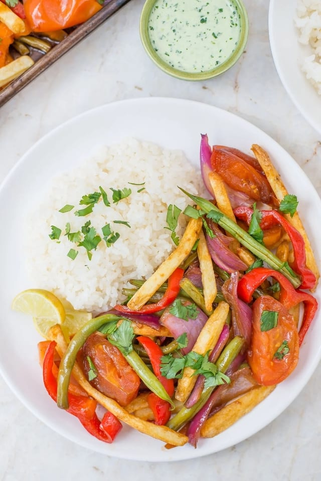 Veggie Saltado.